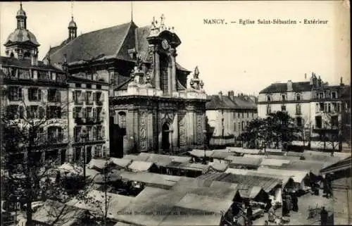 Ak Nancy Meurthe et Moselle, Kirche Saint-Sébastian