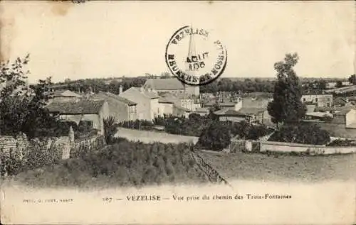 Ak Vézelise Meurthe et Moselle, Blick vom Chemin des Trois-Fontaines