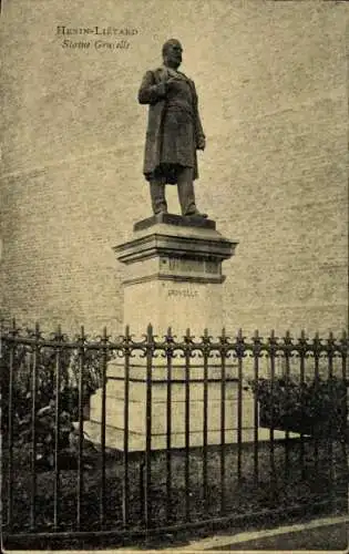 Ak Hénin Liétard Henin Beaumont Pas de Calais, Gruyelle Denkmal