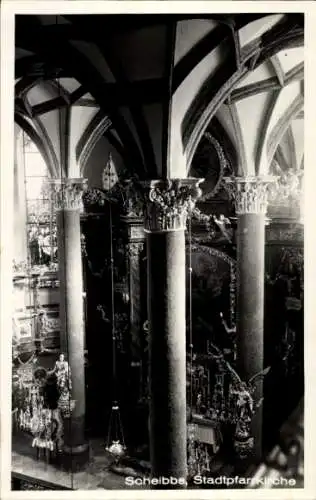 Foto Ak Scheibbs Niederösterreich, Stadtpfarrkirche, Innenansicht