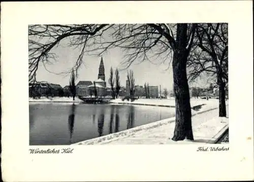Ak Kiel, Winteransicht