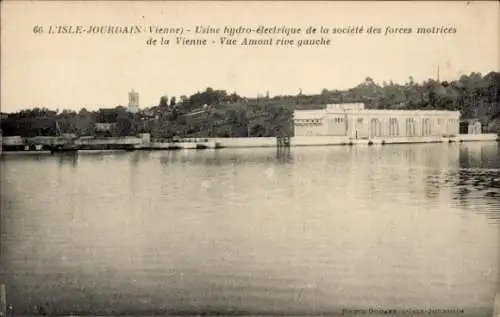 Ak L'Isle Jourdain Vienne, Usine hydro-electrique de la societe des forces motrices de la Vienne