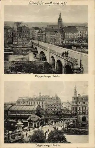 Ak Elberfeld Wuppertal, Döppersberger Brücke