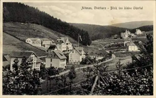 Ak Altenau Clausthal Zellerfeld im Oberharz, Blick ins kleine Okertal