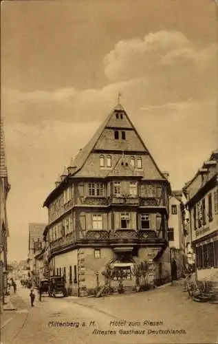 Ak Miltenberg am Main Unterfranken, Hotel zum Riesen