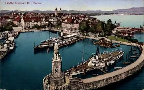 Ak Lindau am Bodensee Schwaben, Panorama