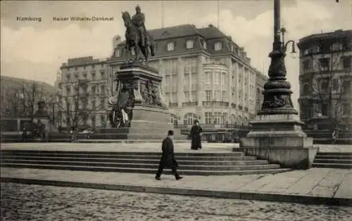 Ak Hamburg Mitte Neustadt, Kaiser Wilhelm Denkmal