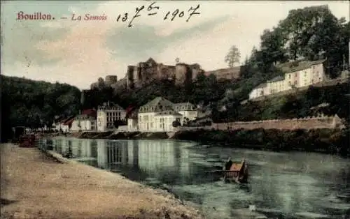 Ak Bouillon Wallonien Luxemburg, Semois, Burg