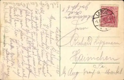 Ak Ostseebad Laboe, Strand, Wimpelketten, Strandkörbe