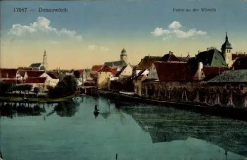 Ak Donauwörth in Schwaben Bayern, an der Wörnitz