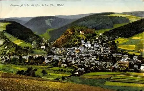 Ak Gräfenthal in Thüringen, Panorama