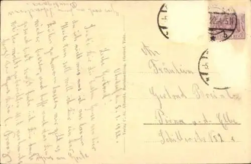 Ak Ohrdruf in Thüringen, Panorama mit St. Michaeliskirche