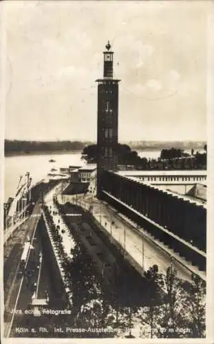 Ak Köln am Rhein, Internationale Presse-Ausstellung Pressa, Presseturm