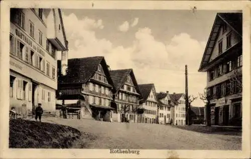 Ak Rothenburg ob der Tauber Mittelfranken, Teilansicht