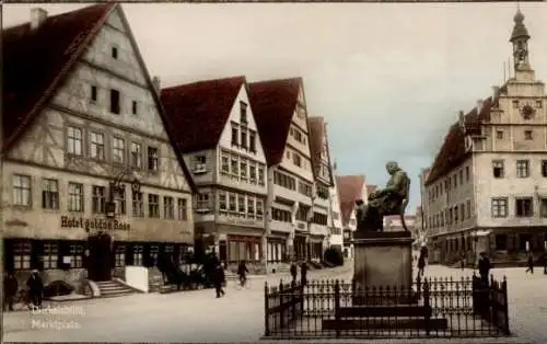 Ak Dinkelsbühl in Mittelfranken, Marktplatz