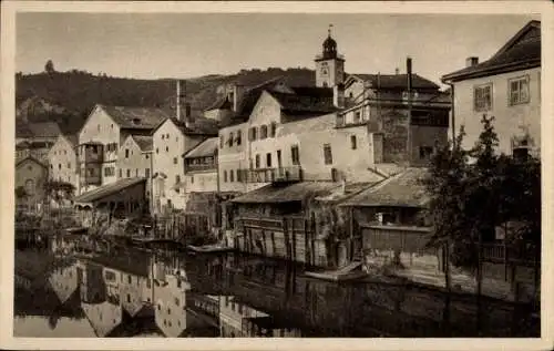 Ak Eichstätt in Oberbayern, Flusspartie an der Altmühl