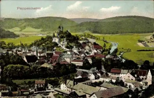 Ak Pappenheim im Altmühltal Mittelfranken, Panorama