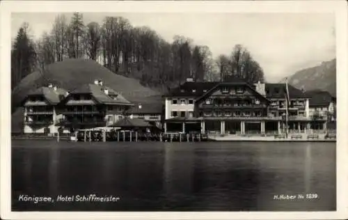 Ak Königsee in Thüringen, Hotel Schiffmeister