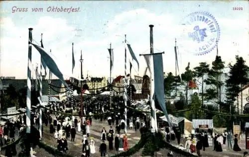 Ak München, Oktoberfest, Besucher