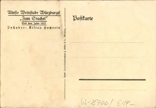 Künstler Ak Schiestl, Heinz, Würzburg am Main Unterfranken, Glasbild im Stachel, Sie 1525