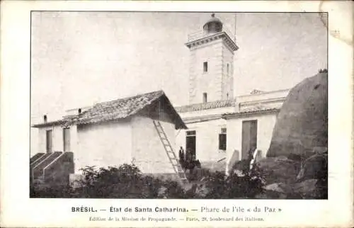 Ak Santa Catarina Brasilien, Leuchtturm da Paz