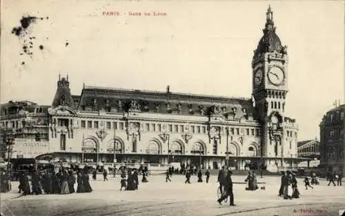 Ak Paris XII, Gare de Lyon