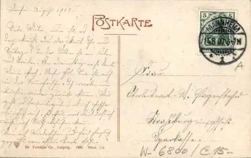 Ak Lindenhof Mannheim in Baden, Stephanienpromenade