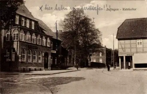 Ak Sulingen in Niedersachsen, Hotel Ratskeller