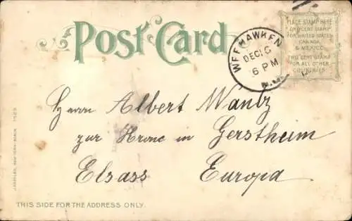 Ak New York City USA, Williamsburg Bridge, Dampfer