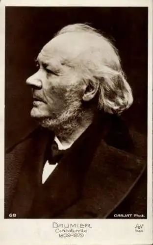 Ak Honoré Daumier, Französischer Maler und Bildhauer