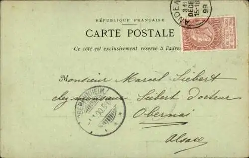 Ak Paris, Exposition de 1900, La porte monumentale du Grand Palais