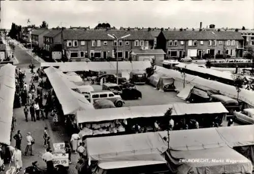 Ak Zwijndrecht Südholland Niederlande, Markt Wagenveld