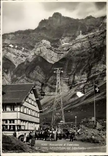 Ak Schwägalp, Restaurant, Talstation, Säntis-Schwebebahn