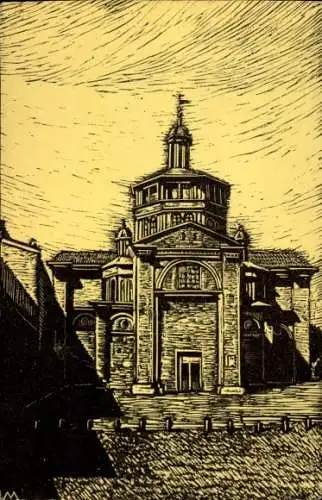 Künstler Ak Piacenza Emilia Romagna, Chiesa di Santa Maria di Campagna