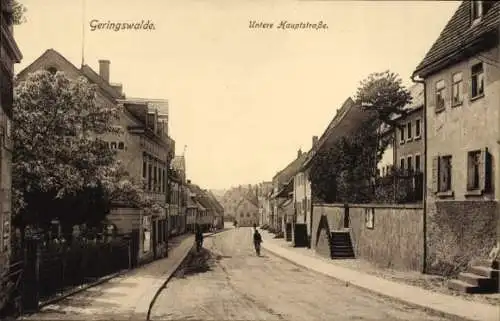 Ak Geringswalde Sachsen, Untere Hauptstraße