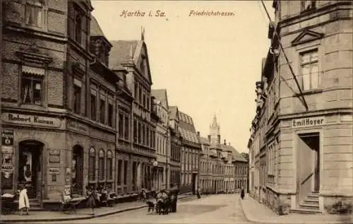 Ak Hartha in Sachsen, Friedrichstraße