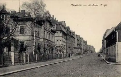 Ak Bautzen in der Oberlausitz, Strehlaer Straße