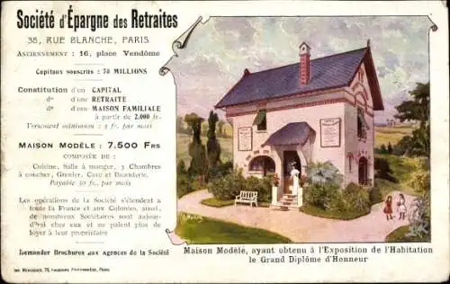 Ak Societé d'Epargne des Retraites, Maison Modele, Exposition de l'Habitation