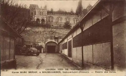 Ak Vouvray Indre et Loire, Große Weine von Vouvray, Caves Marc Bredif
