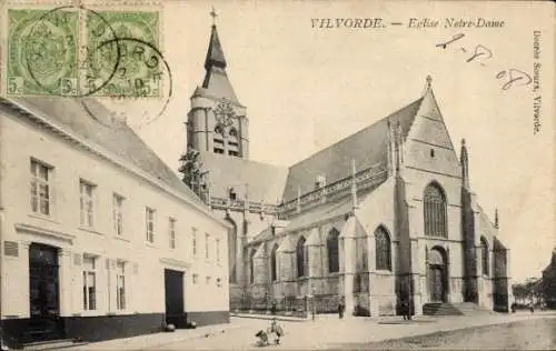 Ak Vilvorde Flämisch Brabant, Kirche Notre-Dame