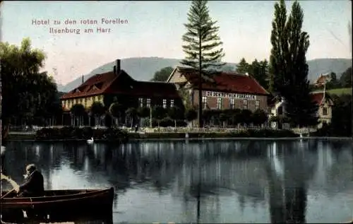 Ak Ilsenburg am Nordharz, Hotel zu den roten Forellen