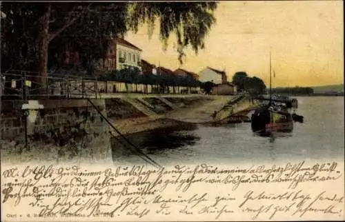 Ak Neuwied am Rhein, Anleger