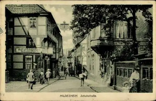 Ak Hildesheim in Niedersachsen, Schuhstraße