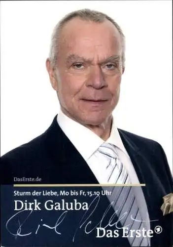 Ak Schauspieler Dirk Galuba, Portrait, Autogramm, Serie Sturm der Liebe