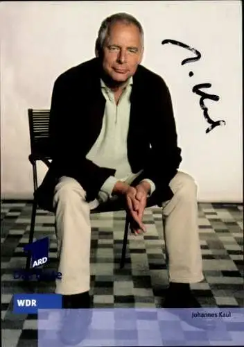 Ak Schauspieler Johannes Kaul, Portrait, Autogramm, WDR, ARD