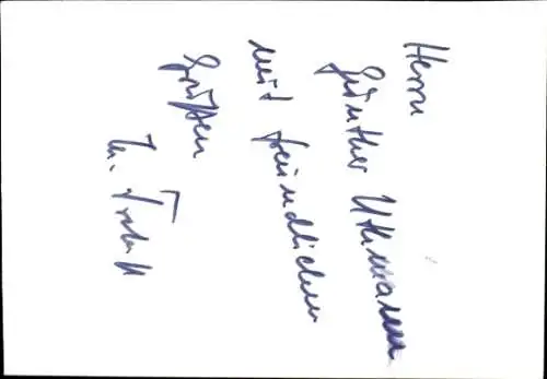 AK Schauspieler, unbekannte Persönlichkeit, Portrait, Autogramm