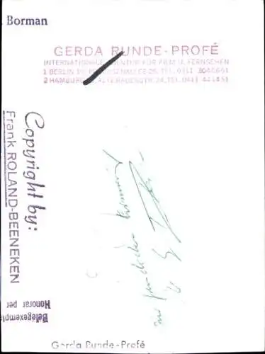 AK Schauspieler, unbekannte Persönlichkeit, Portrait, Autogramm