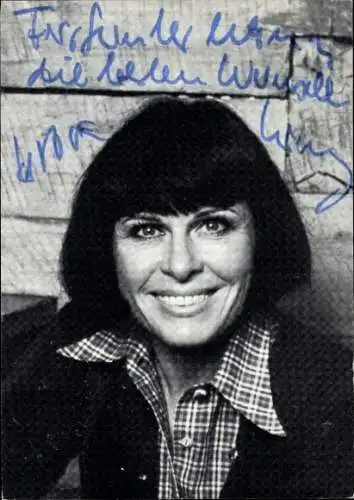 Ak Schauspielerin Barbara Rütting, Portrait, Autogramm, Mein Kochbuch