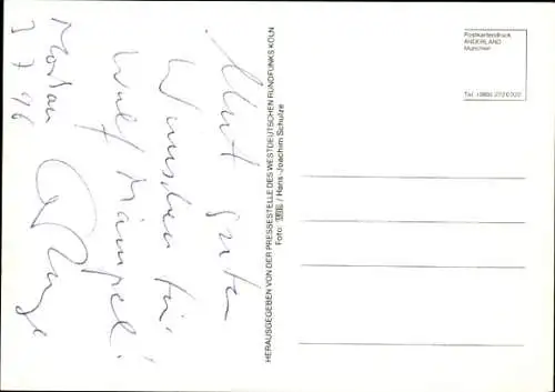 Ak Schauspieler Gerd Ruge, Portrait, Autogramm