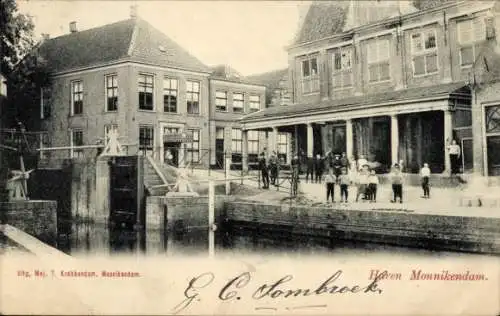 Ak Monnikendam Waterland Nordholland Niederlande, Café Restaurant de Zwaan